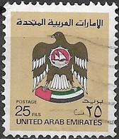 UAE 1982 Crest - 25f. - Brown FU - Emirati Arabi Uniti