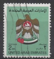 UAE 1982 Crest - 2d. - Green FU - Emirati Arabi Uniti