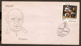 India 1982 Three Musician - Painting By Picasso Art  Sc 953 FDC # F0884 Inde Indien - Picasso