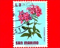 SAN MARINO - Usato - 1971 - Fiori - Flowers - Fleurs - 2 L. • Phlox Paniculata - Used Stamps