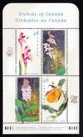 Canada MNH Scott #1790b Souvenir Sheet Of 4 46c Orchids - World Orchid Conference - Neufs