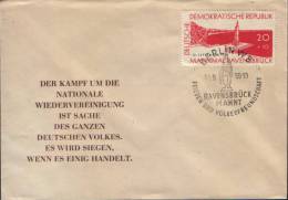 Germany -Occasionally Envelope 1959- Ravensbrück Urges Peace And International Friendship - Covers & Documents
