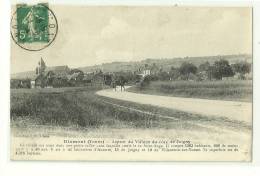 DIXMONT(89)1914-aspect Du Village Du Côté De Joigny-demi-tour D'attelage - Dixmont