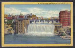 USA Postcard  Upper Falls , Genesee River , Rochester , N.Y. , Unused , Writting On Back - Rochester