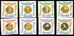 1964 Olympic Medals Imperforated,Romania,Mi.2 353-2360,MNH - Unused Stamps