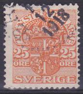 ZWEDEN - Michel - 1911/19 - Nr 41 Wz 2 - Gest/Obl/Us - Dienstzegels