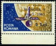 1965 Ranger 9 - Surcharged,Romania,Mi.239 5,MNH - Unused Stamps