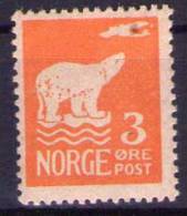 1925 Norvegia, Spedizione Amundsen Nuova 3 O. (*) - Nuovi