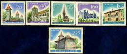 1967 Historical Monuments,Romania,Mi.2600 -2605,MNH - Unused Stamps