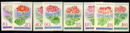 1968 Garden Geraniums,Romania,Mi.2686 -2693,MNH - Unused Stamps