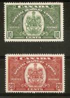 CANADA 1938 SPECIAL DELIVERY SET SG S9/S10 MOUNTED MINT Cat £66 - Express