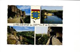 Delcampe - BR25914 Vivarais Les Gorges De L Ardenche Au Defile De Ruoms    2 Scans - Viviers