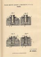 Original Patentschrift - Tintenfaß , Tinte , 1900 , F. Ashley In Brooklyn , USA , Tintenfass !!! - Inkwells