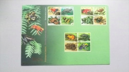 UNO TRIO-FDC (98), Gefährdete Arten(XIV) 2006: Amphibien Und Reptilien (Genfer Cachet) - Gemeinschaftsausgaben New York/Genf/Wien