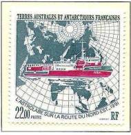 T.A.A.F. 1993: Michel-No. 308  „L’Astrolabe“ ** MNH (cote 10.00 Euro) - Polar Ships & Icebreakers