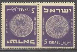 1950-52 3rd+4th Coinage - MERED II - Tete-Beche-Pairs Bale 42a-63a /Sc 39a-59a /Mi 43K-50K MNH/neuf/postfrisch [gra] - Unused Stamps (without Tabs)
