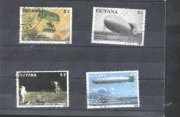 GUYANE Nº 2081 AL 2084 - Zeppelins