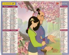 ALMANACH  DU  FACTEUR  1999   Vosges.     Mulan   /   La Petite Sirène. - Big : 1991-00