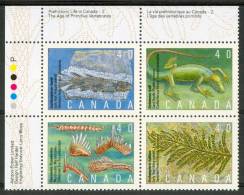 1991 Canada Dinosauri Dinosaurs Dinosaures Preistorici Prehistoric Prèhistorique Set MNH** Fo182 - Fossilien