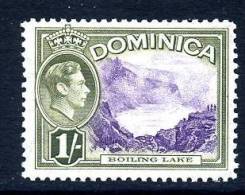 Dominica GVI 1938 1/- Definitive, Lightly Hinged Mint (A) - Dominica (...-1978)