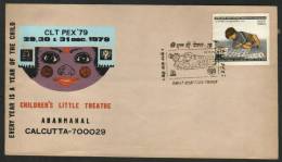 India 1979  CHILDREN´S LITTLE THEATRE  IYC  Special Cover  # 87392  Indien Inde - Brieven En Documenten