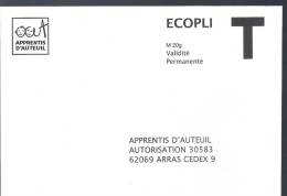 Apprentis D'Auteuil   Ecopli - Cards/T Return Covers