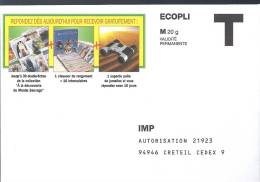 IMP   Ecopli - Cartes/Enveloppes Réponse T