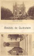 Amitiés De QUIEVRAIN - Carte Postale En Diptyque - Quievrain