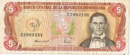 Billete De 5 Pesos Republica Dominicana. Sanchez Y Presa Hidoelectrica - Dominicana