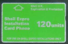 BT Oil & Gas CUR002 Shell Expro Oil & Gas Rig, Mint Phonecard. Clearance Start Price - Plateformes Pétrolières