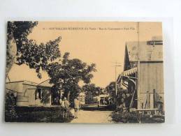 Carte Postale  Ancienne  : Nouvelles Hebrides : Ile De VATE : Rue Du Commerce à PORT-VILA , Animé - Vanuatu