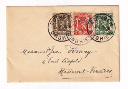 Lettre 1938 Belgique Enghein Edingen - 1929-1937 Heraldischer Löwe