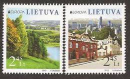 LITUANIA / LITHUANIA --  EUROPA 2012 -TEMA ANUAL " VISITE LITHUANIA".- SERIE De 2 V. - DENTADOS - 2012