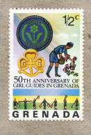 GRENADE (Îles) : 50 Ans Des Guides De Grenade :Etude De La Nature - Femmes - Scoutisme Féminin - - Unused Stamps