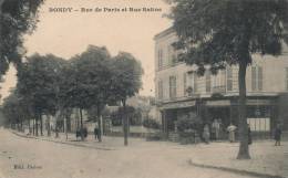 ( CPA 93 )  BONDY  /  Rue De Paris Et Rue Satine  - - Bondy