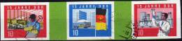 15 Jahre DDR 1964 Aus Block 19 Imperforiert 1062-1064 Als W10 O 20€ 3-Streifen Regionen Und Berufe Se-tenant Of Germany - Se-Tenant