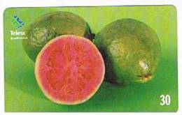 BRASILE ( BRAZIL) - TELESC / BRASILTELECOM  -  2001  FRUITS: GOIABA         - USED  -  RIF. 2363 - Alimentation