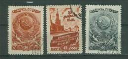 Russia 1946 Mi 1008-1010 Used - Oblitérés