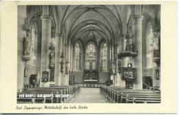 „ Bad Lippspringe, Mittelschiff Der Kath. Kirche“   Um 1930/1940,  Ansichtskarte, Ungebrauchte Karte - Paderborn