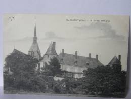 CPA 18 Cher - ARGENT - Le Château Et L'église - Argent-sur-Sauldre