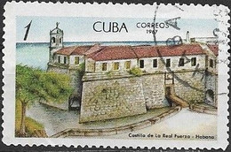 1967 Historic Buildings - 1c Royal Force Castle, Havana FU - Usati