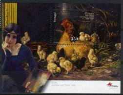 Portugal Poulet Bloc 2001 ** Portugal Rooster Souvenir Sheet 2001 ** - Gallináceos & Faisanes