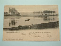 La Meuse En Face Du TIR Communal / Anno 1901 ( Zie Foto Voor Details ) !! - Herstal