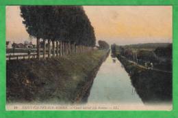 SAINT VALERY SUR SOMME - LE CANAL LARERAL A LA SOMME  - Carte écrite - Saint Valery Sur Somme