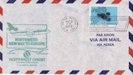 ONU ~ 1979  N° 287  Enveloppe Vol Aerien   New York  Stockholm - Cartas & Documentos