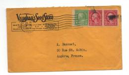 Enveloppe Timbrée Avec Entête, De 1930, De Chicago Pour La France, Avec 2 Flamme UNIVERSAL  "ADDRESS", 3 Timbres - Postal History