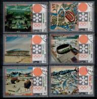 YEMEN / WINTER OLYMPIC GAMES / SAPPORO 72 / OLYMPIC CITY / 6 VFU STAMPS / 2 SCANS - Inverno1972: Sapporo