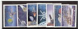 Space 1973 Cuba 7 Stamps MNH Mi 1864-70 Not Good Condition (colour Straggle) See Scan - Amérique Du Sud