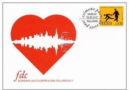 Europa Estonia 2010 Stamp FDC Tallinn - European Capital Of Culture 2011 Mi 672 - 2011