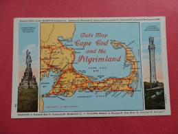 - Massachusetts > Cape Cod   Auto Map Cape Cod & The Pilgrimland Vintage Border  -- --  Ref 633 - Cape Cod